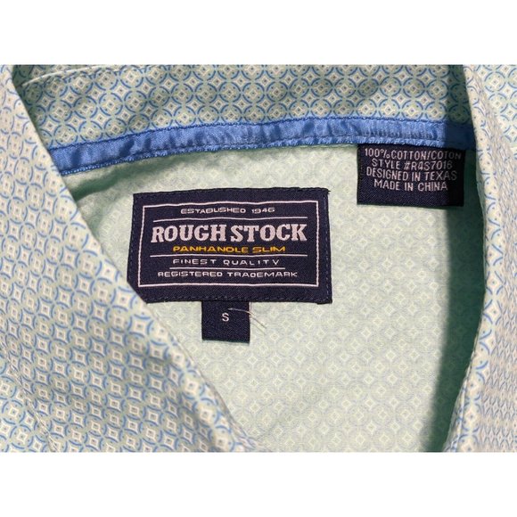 Rough Stock Panhandle slim Women blue blouse S - Picture 9 of 12